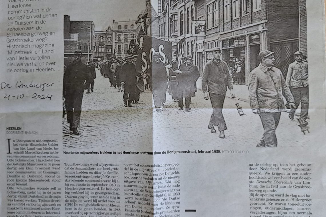 LD Artikel over MijnStreek en Historisch Cahier