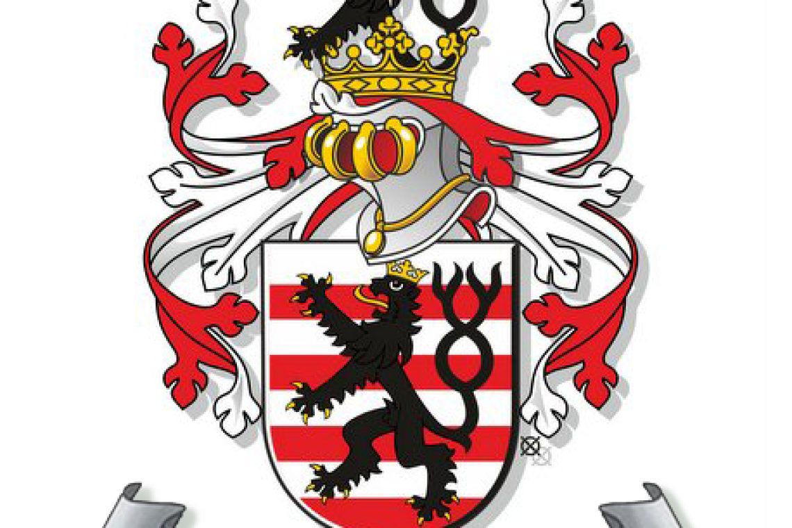 Wapenschild HKV Hoensbroek met lint