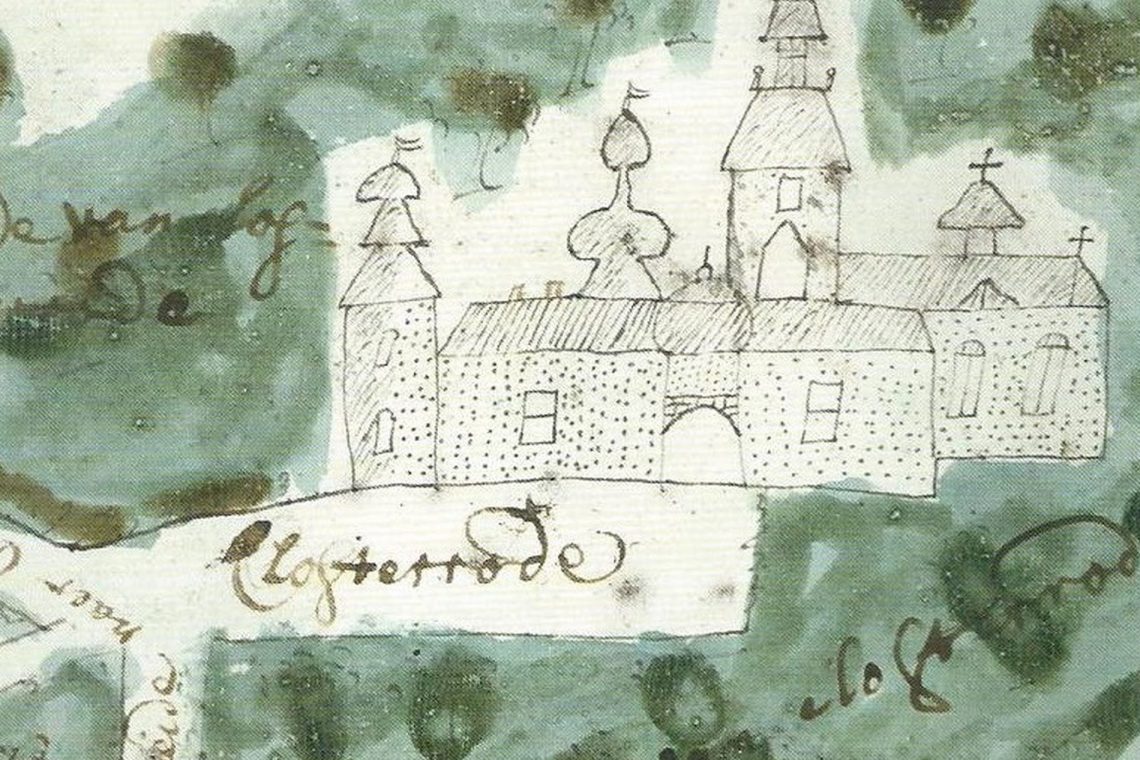 landmeterskaart 1723 uitsnede abdijn landmeterskaart 1723 uitsnede abdijn